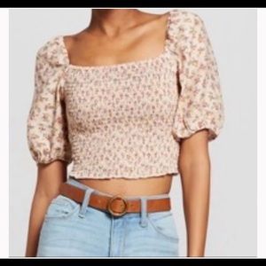 Smocked Crop Top